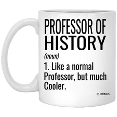 Funny Professor of History Mug Like A Normal Professor But Much Cooler Coffee Cup 11oz White XP8434