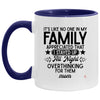 LANKEST Funny Mom Mug It's like no one in my family appreciated that I stayed up all night overthinking for them Relatable Mom Coffee Cup Two Tone 11oz AM11OZ