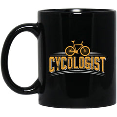 Funny Cyclist Mug Cycologist Coffee Mug 11oz Black BM11OZ