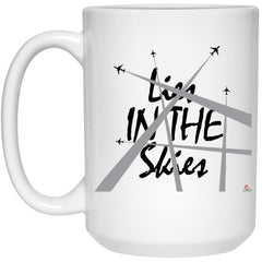 Conspiracy Theory Chemtrails Mug Lies In The Skies Coffee Cup 15oz White 21504