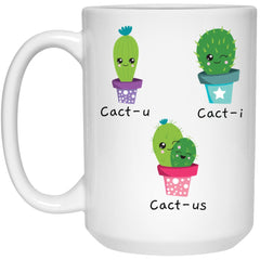 Funny Couples Relationship Mug Cact-u Cact-i Cact-us Coffee Cup 15oz White 21504