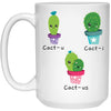 Funny Couples Relationship Mug Cact-u Cact-i Cact-us Coffee Cup 15oz White 21504