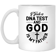 Funny Religious Mug I Took A DNA Test And God Is My Father Coffee Cup 11oz White XP8434