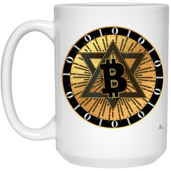 Bitcoin Mug Crypto Coffee Cup 15oz White 21504