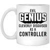 Funny Controller Mug Evil Genius Cleverly Disguised As A Controller Coffee Cup 11oz White XP8434