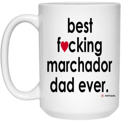 ODDITEES Funny Marchador Mug B3st F-cking Marchador Dad Ever Coffee Cup 15oz White 21504