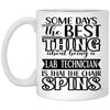 Funny Lab Technician Mug Some Days The Best Thing About Being A Lab Tech is Coffee Cup 11oz White XP8434