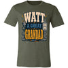 Electrician Watt A Great Grandad Shirt Funny Electrician Grandad Joke Father’s Day Gift Electrical Worker Tee Retro Electrician T-Shirt