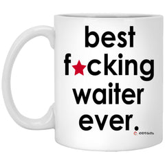 Funny Waiter Mug B3st F-cking Waiter Ever Coffee Cup 11oz White XP8434