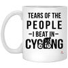 Funny Cyclist Mug Tears Of The People I Beat In Cycling Coffee Mug 11oz White XP8434