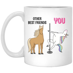 Funny Unicorn Best Friend Mug Gift BFF Birthday Gift Coffee Mug 11oz White XP8434