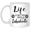 Funny Labradoodle Dog Mug Life Is Better With A Labradoodle Coffee Cup 11oz White XP8434