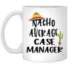ODDITEES Funny Case Manager Mug Nacho Average Case Manager Coffee Cup 11oz White XP8434
