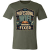 Professional WiFi Fixer Shirt Funny Tech Dad Gift Retro IT Support Tee Geek Father Shirt Internet Technician Gift Nerd Dad T-Shirt