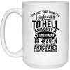 ODDITEES Funny Quote Mug The Fact That There’s A Highway To Hell And Only A Stairway To Heaven Says A Lot Coffee Cup 15oz White 21504