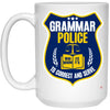 Funny English Teacher Mug Grammar Police To Correct And Serve Coffee Cup 15oz White 21504