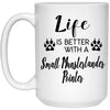 Funny Small Munsterlander Pointer Dog Mug Life Is Better With A Small Munsterlander Pointer Coffee Cup 15oz White 21504