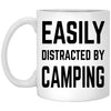 Funny Camper Mug Easily Distracted By Camping Coffee Cup 11oz White XP8434