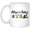 Funny Croquet Mug Adult Humor Plan For Today Croquet Coffee Cup 11oz White XP8434