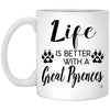Funny Great Pyrenees Dog Mug Life Is Better With A Great Pyrenees Coffee Cup 11oz White XP8434