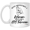 GIS Technician Mug Never Underestimate A Woman Who Is Also A GIS Tech Coffee Cup 11oz White XP8434