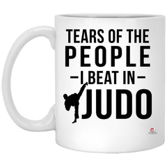 Funny Judoka Mug Tears Of The People I Beat In Judo Coffee Mug 11oz White XP8434