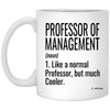 ODTGifts Funny Professor of Management Mug Like A Normal Professor But Much Cooler Coffee Cup 11oz White