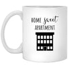 ODDITEES Funny Housewarming Mug Home Sweet Apartment 11oz White Coffee Cup