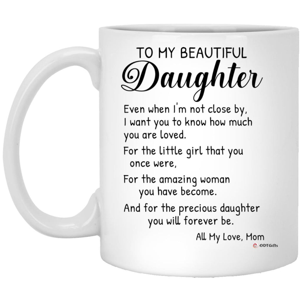 To my best sale daughter mug