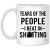 ODDITEES Funny Shooting Mug Tears of The People I Beat In Shooting Coffee Cup 11oz White XP8434