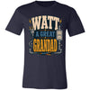 Electrician Watt A Great Grandad Shirt Funny Electrician Grandad Joke Father’s Day Gift Electrical Worker Tee Retro Electrician T-Shirt