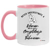 ODTGifts Cryptologic Technician Mug Never Underestimate A Woman Who Is Also A Cryptologic Tech Coffee Cup Two Tone Pink 11oz AM11OZ