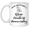 Director Of Communications Mug Never Underestimate A Woman Who Is Also A Director Of Communications Coffee Cup 11oz White XP8434