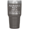 Firefighter Tumbler Warning Firefighters Wife Laser Etched 30oz Stainless Steel Tumbler