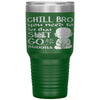 Funny Buddhist Tumbler Chill Bro You Need To Let That Sh-t Go Laser Etched 30oz Stainless Steel Tumbler