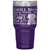 Funny Buddhist Tumbler Chill Bro You Need To Let That Sh-t Go Laser Etched 30oz Stainless Steel Tumbler