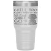 Funny Buddhist Tumbler Chill Bro You Need To Let That Sh-t Go Laser Etched 30oz Stainless Steel Tumbler