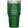 Funny Father Tumbler From Daughter Dad I Will Always Be Your Financial Burden Little Girl Laser Etched 30oz Stainless Steel Tumbler