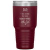 Funny Father Tumbler From Daughter Dad I Will Always Be Your Financial Burden Little Girl Laser Etched 30oz Stainless Steel Tumbler
