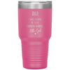 Funny Father Tumbler From Daughter Dad I Will Always Be Your Financial Burden Little Girl Laser Etched 30oz Stainless Steel Tumbler