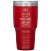 Funny Father Tumbler From Daughter Dad I Will Always Be Your Financial Burden Little Girl Laser Etched 30oz Stainless Steel Tumbler