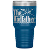Funny Fishing Tumbler For Dad The Rod Father Laser Etched 30oz Stainless Steel Tumbler