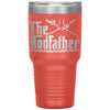 Funny Fishing Tumbler For Dad The Rod Father Laser Etched 30oz Stainless Steel Tumbler