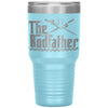 Funny Fishing Tumbler For Dad The Rod Father Laser Etched 30oz Stainless Steel Tumbler