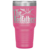 Funny Fishing Tumbler For Dad The Rod Father Laser Etched 30oz Stainless Steel Tumbler