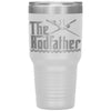 Funny Fishing Tumbler For Dad The Rod Father Laser Etched 30oz Stainless Steel Tumbler