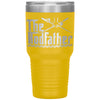 Funny Fishing Tumbler For Dad The Rod Father Laser Etched 30oz Stainless Steel Tumbler