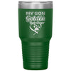 Funny Golden Retriever Tumbler My Son Is A Golden Retriever Laser Etched 30oz Stainless Steel Tumbler