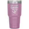 Funny Golden Retriever Tumbler My Son Is A Golden Retriever Laser Etched 30oz Stainless Steel Tumbler