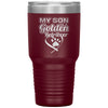 Funny Golden Retriever Tumbler My Son Is A Golden Retriever Laser Etched 30oz Stainless Steel Tumbler